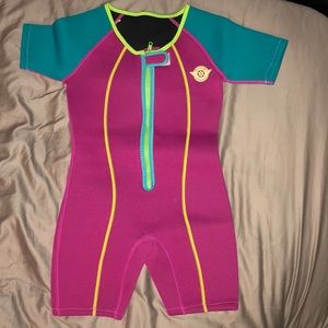 Suvim Sports Onepiece Wetsuit Girls Size 7